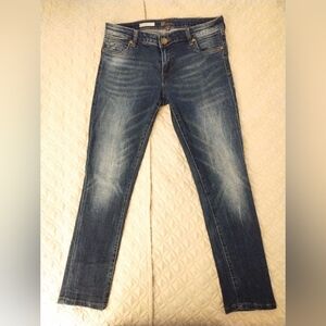 Kut from the Kloth Jeans BOYFRIEND Low Rise Skinny Stretch sz 2P Dark Wash